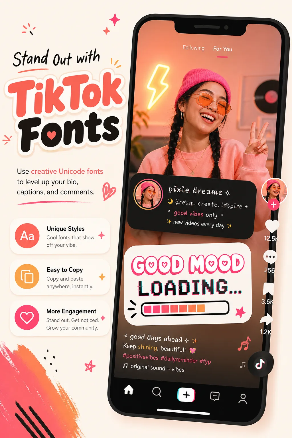 Stylish fonts for TikTok
